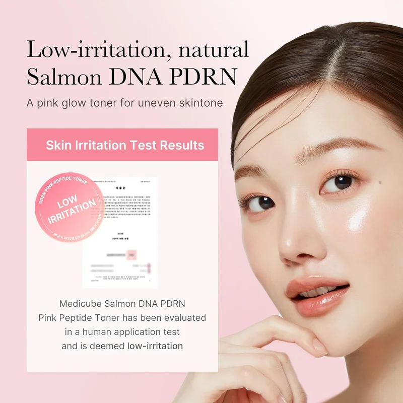 Medicube  Medicube Salmon DNA PDRN Pink CICA Soothing Toner I Pink Glow Toner for Skin Boosting, Soothing and Calming, Uneven Skin Tone, Peptide & Niacinamide, Korean Skin Care for Women | Best Price UAE